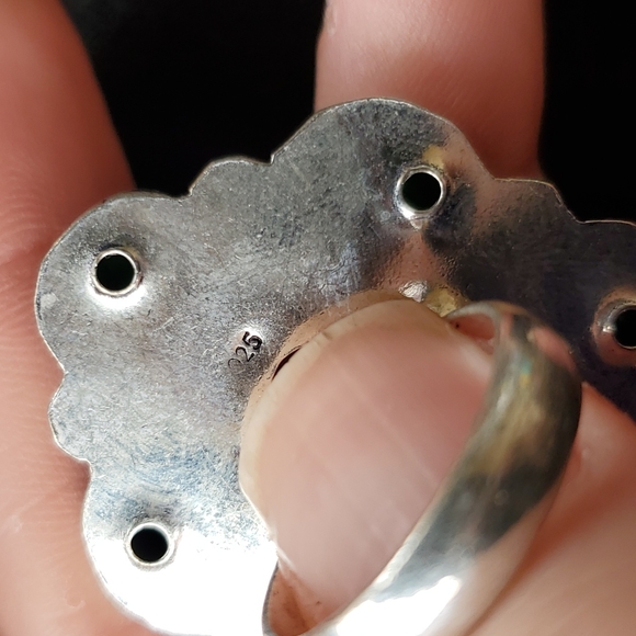 New Chrome Diopside 925 Silver Statement Ring. - Picture 13 of 13